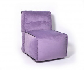 Прямое модульное бескаркасное кресло Комфорт (Фиолет велюр) в Половинке - polovinka.germes-mebel.ru | фото